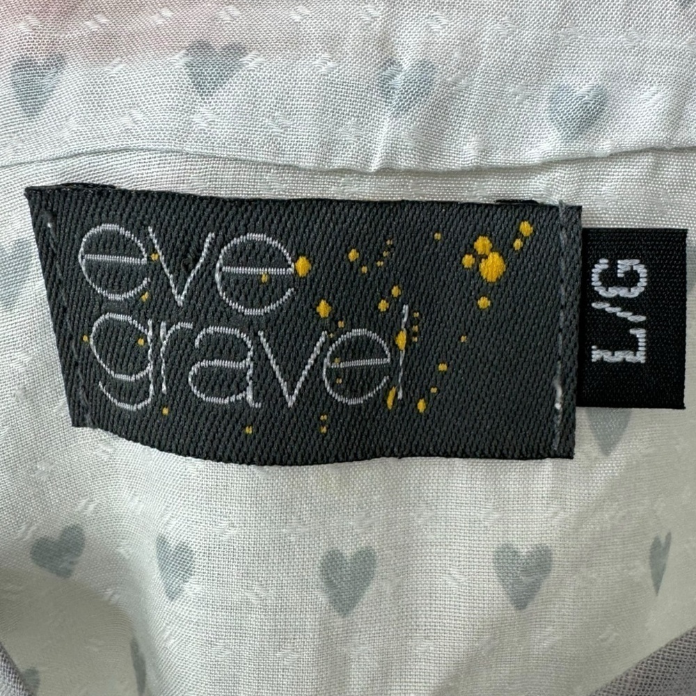 Eve Gravel Jude Silk Blend Heart Pattern Spaghetti Strap Mini Dress Tunic Size L - Picture 10 of 11